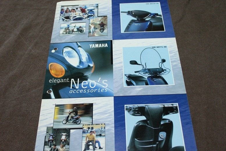 Yamaha Neo scooter accesories verkoop folder, Ophalen of Verzenden, Gebruikt
