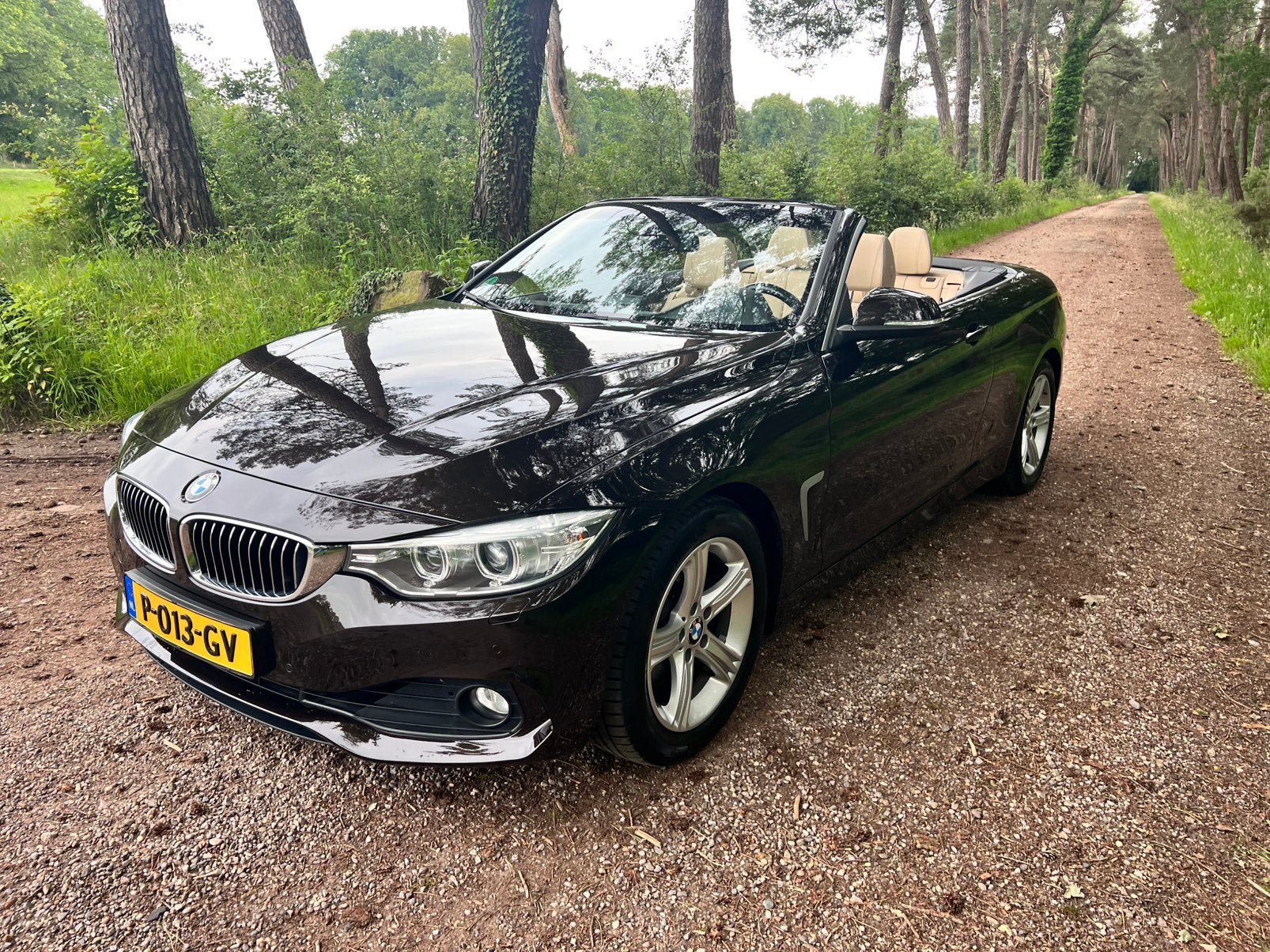 BMW 4-Serie 428I individual cabriolet, Auto's, BMW, Automaat, 745 kg, Beige, 4 stoelen