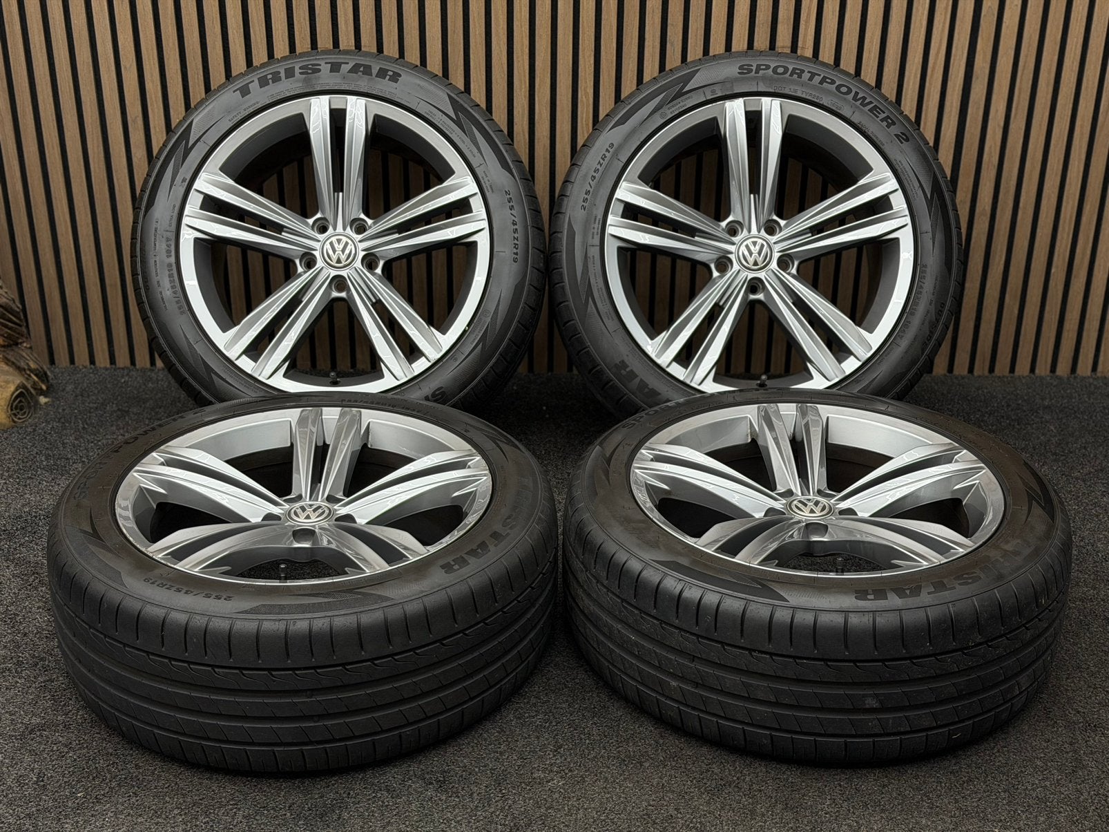 Originele 19 inch VW Tiguan 5N Sebring 5x112 ET38 255/45/19, 255 mm, ., Banden en Velgen, .