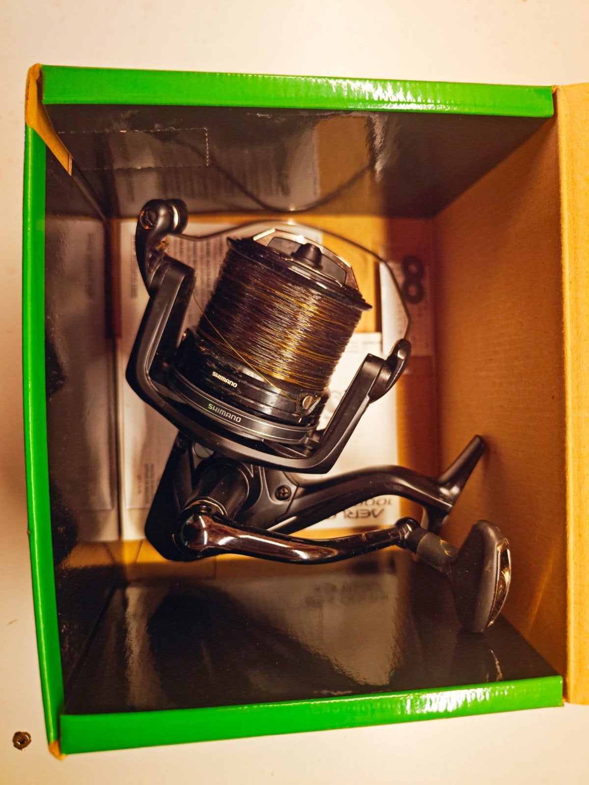 Shimano Aerlex Spod 10000 XTB - Karpermolen, Watersport en Boten, Ophalen of Verzenden, Zo goed als nieuw, Werphengel