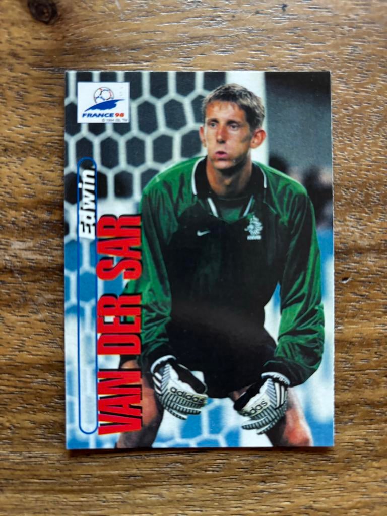 Edwin van der Sar Spelerskaart - Frankrijk '98, Ophalen of Verzenden, Nieuw, Plaatje