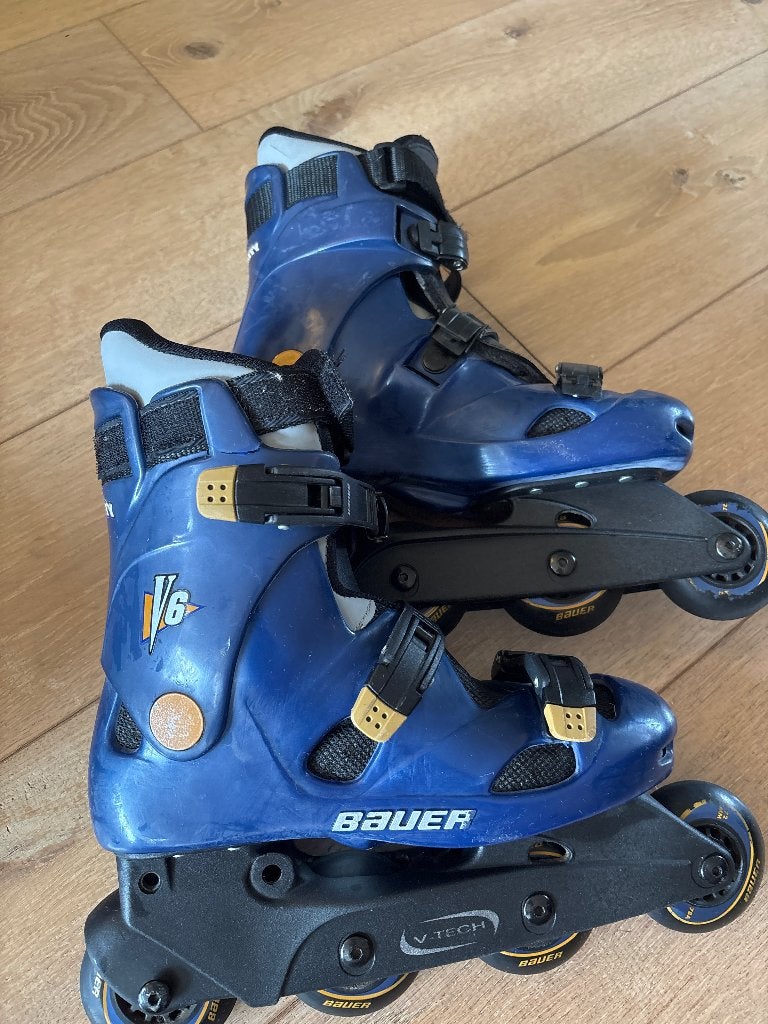 Skeelers Bauer maat 38,5, Gebruikt, Bauer, Ophalen of Verzenden, Inline skates 4 wielen