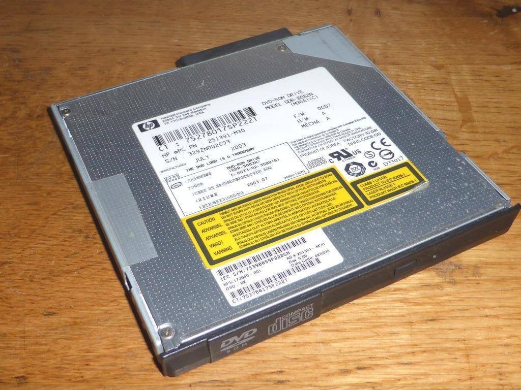HP GDR-8082N - interne DVD-ROM drive voor HP laptops, Intern, Dvd, Ophalen of Verzenden, Zo goed als nieuw