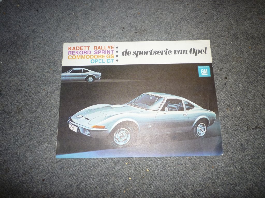 Opel Sportserie folder Rekord, GT Kadett Commodore, Ophalen of Verzenden, Zo goed als nieuw, Opel