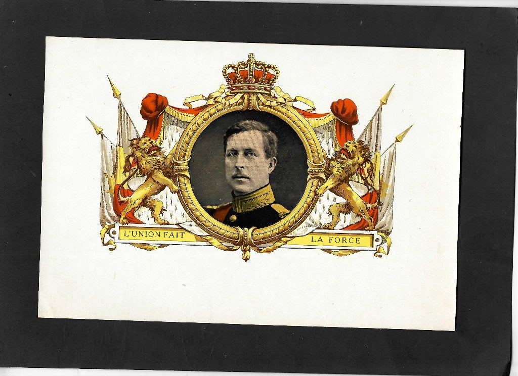 L'Union Fait la Force   etiket, Ophalen of Verzenden, Gebruikt, Sigarenbandjes