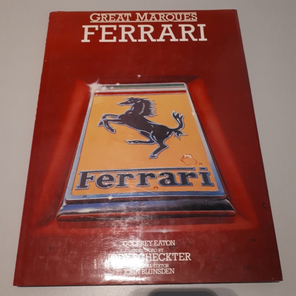AUTOBOEK "GREAT MARQUES FERRARI" uit 1980, Ophalen of Verzenden, Zo goed als nieuw, Ferrari