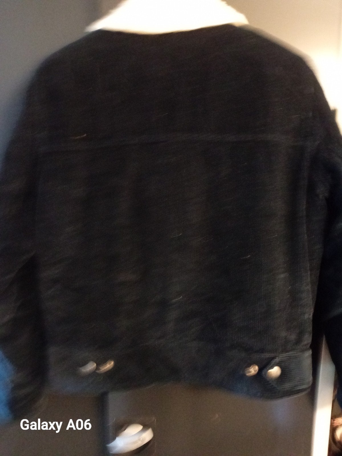Zwarte corduroy jas met teddy voering, Maat 38/40 (M), Zwart, Ophalen of Verzenden, Onbekend