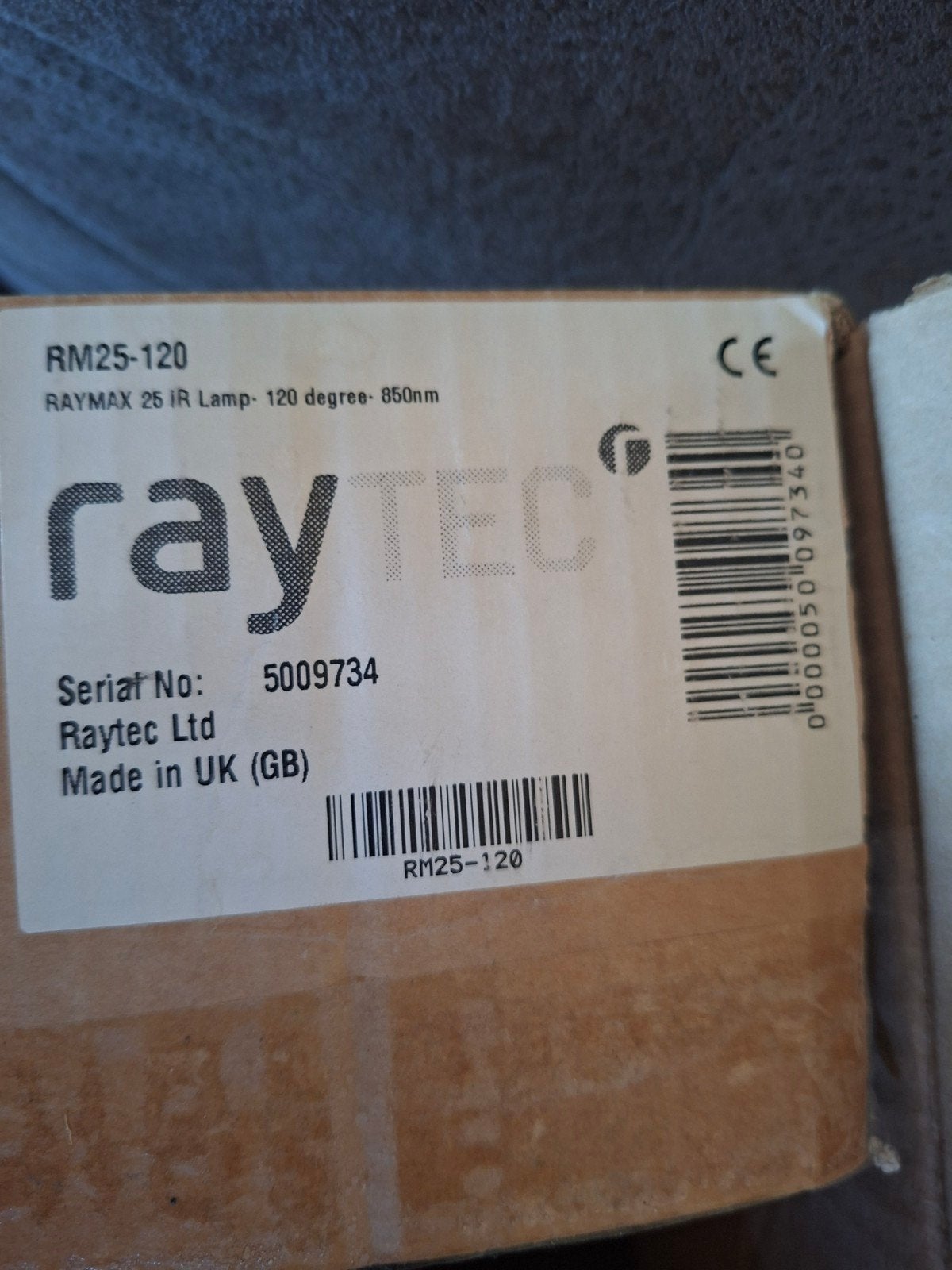 Raytec RM25-120 IR Lamp - 120 graden 850nm, Ophalen, Nieuw