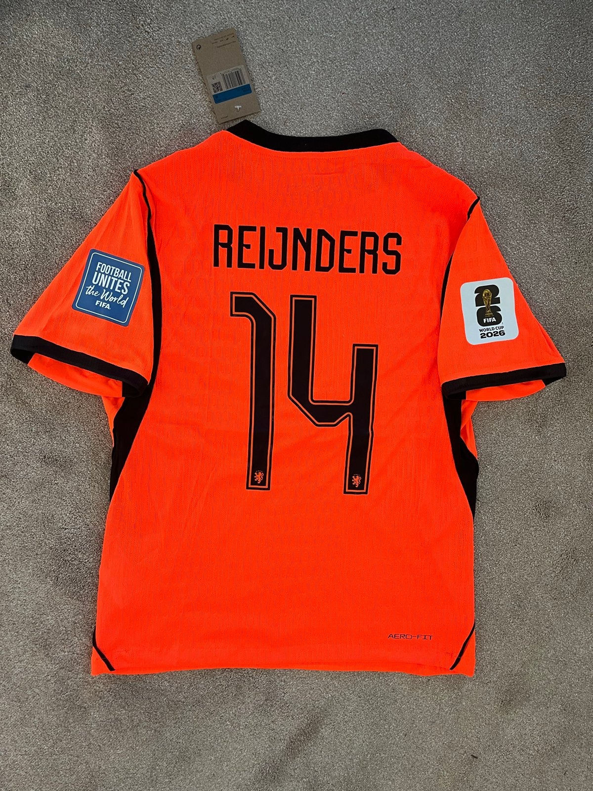 Nederlands Elftal Thuisshirt Reijnders 14 - Maat M, Maat M, Ophalen of Verzenden, Nieuw, Shirt