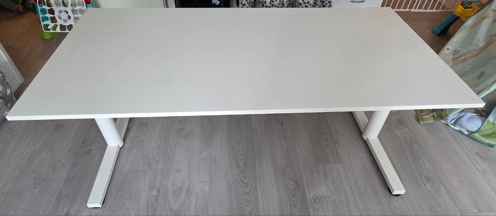 Gispen Zit-sta bureau wit - 160x80 cm, Huis en Inrichting, Bureaus, Ophalen, Gispen, 160 cm, Gebruikt
