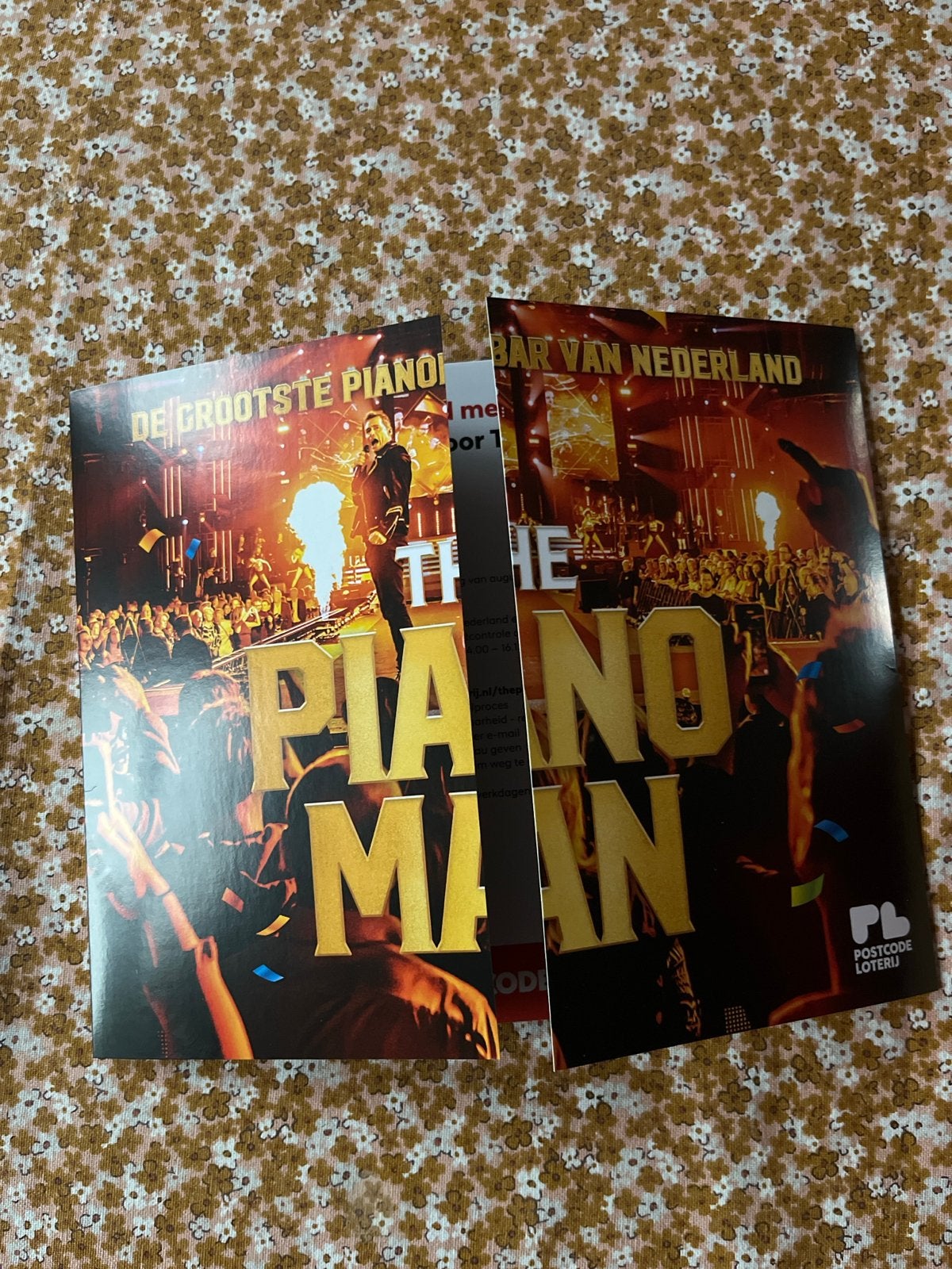 2 tickets voor de piano man, Tickets en Kaartjes, Twee personen, December