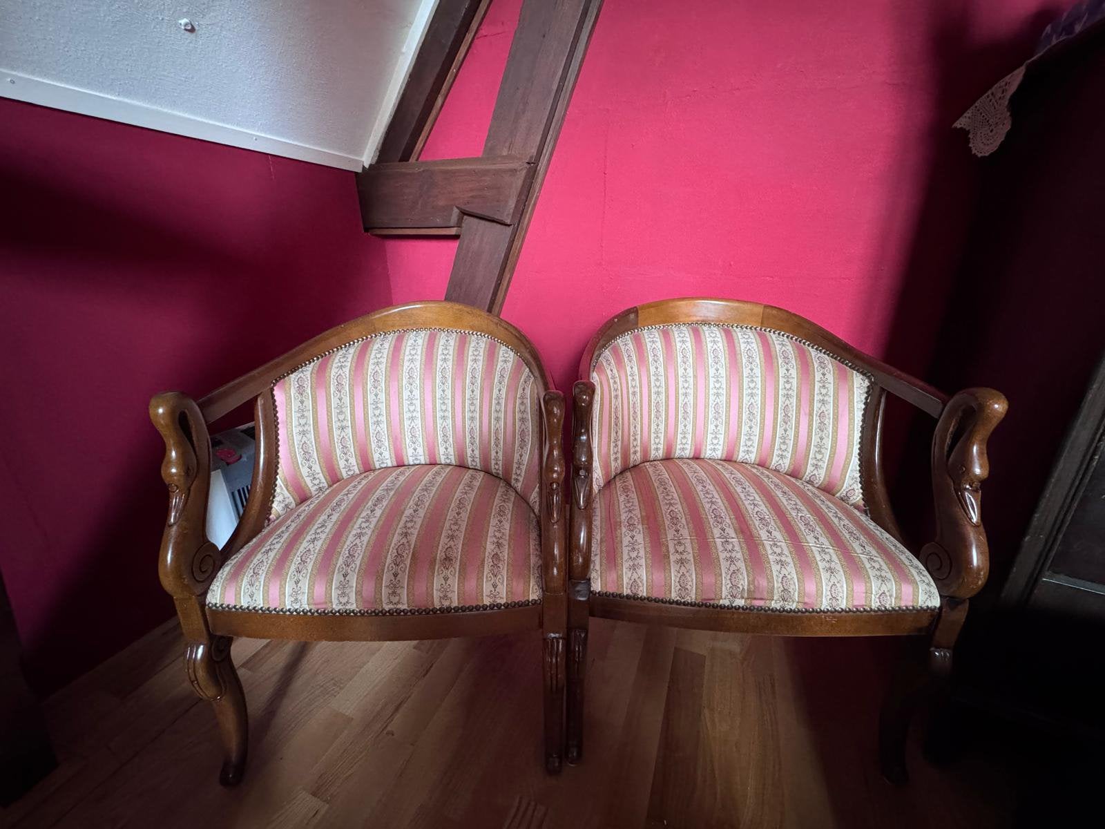 4 Stoelen, Antiek en Kunst, Antiek | Meubels | Stoelen en Banken, Ophalen