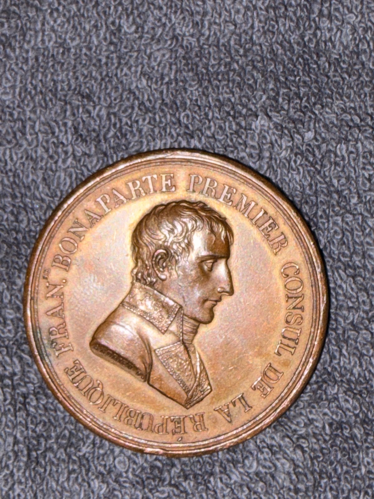 Historische Medaille Vrede van Lunéville - Napoleon Bonapart, Ophalen of Verzenden, Brons, Buitenland