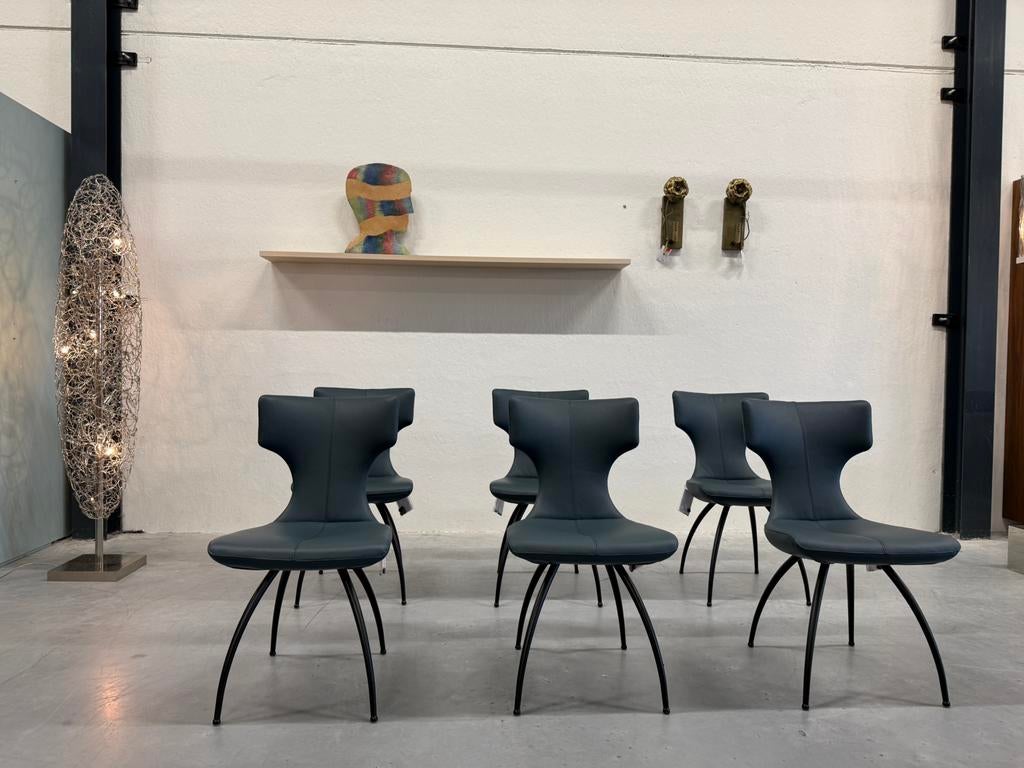 2 Nieuw Leolux Callas Eetkamerstoel Senso Sagada leer Stoel, Huis en Inrichting, Stoelen, Leolux, Twee, Nieuw, Leer