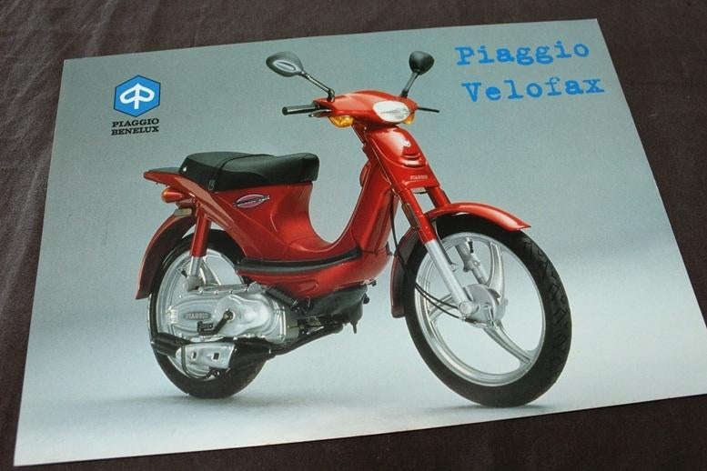 Piaggio Velofax bromfiets verkoop folder, Ophalen of Verzenden, Zo goed als nieuw
