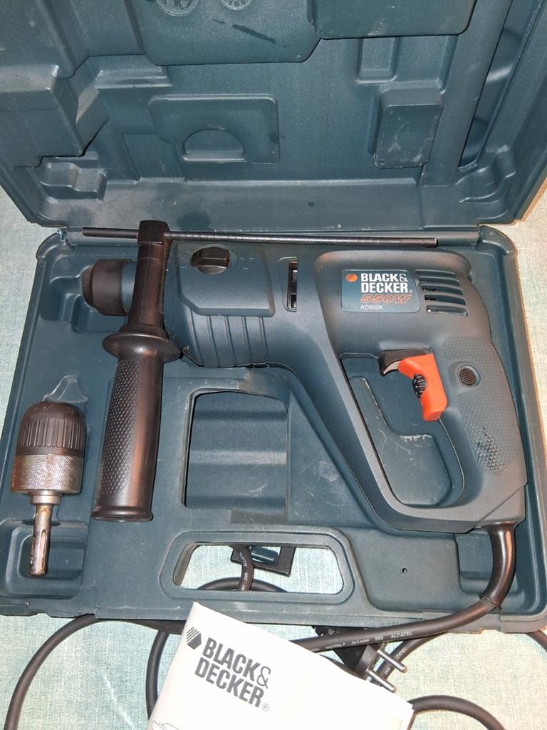 Black en Decker klopboormachine hamer KD950K, Doe-het-zelf en Verbouw, Gereedschap | Boormachines, Ophalen, 400 tot 600 watt, Boormachine