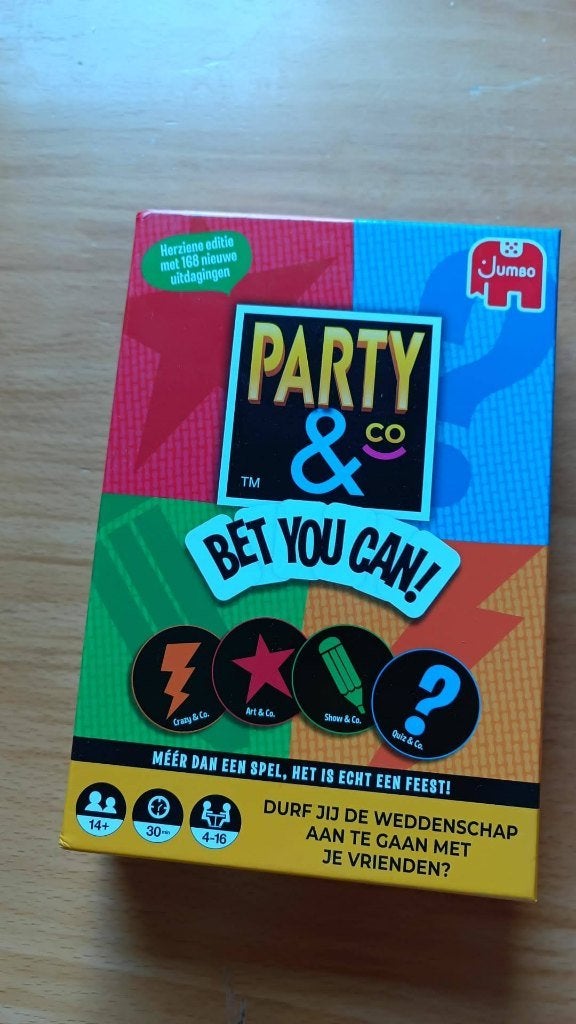 Party & Co: Bet You Can! Bordspel van Jumbo, Vijf spelers of meer, Ophalen of Verzenden, Zo goed als nieuw, Jumbo Games