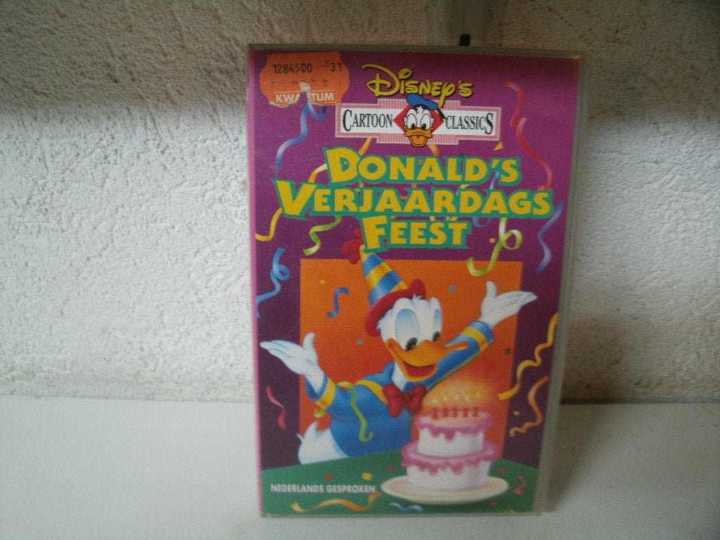 vhs 71a donald verjaardags feest, Cd's en Dvd's, VHS | Kinderen en Jeugd, Alle leeftijden, Ophalen of Verzenden, Gebruikt