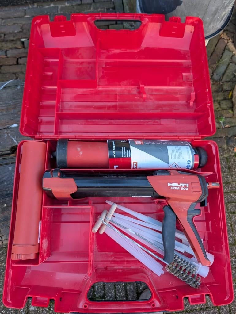 HILTI hdm 500 handmatige mortelspuit, Ophalen of Verzenden, Gebruikt