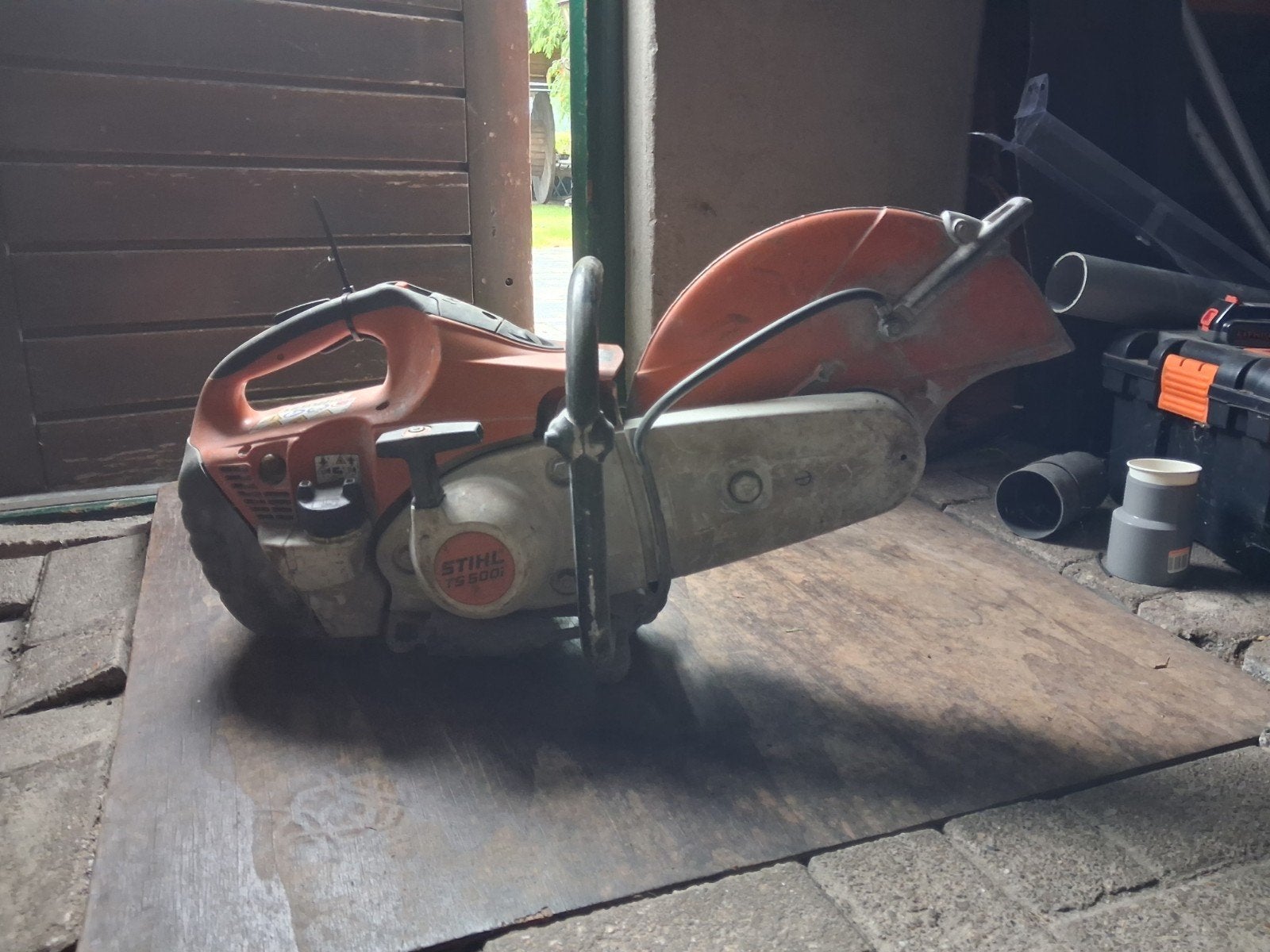 Stihl 500i bandenzaag loop of sloop, Ophalen, Gebruikt