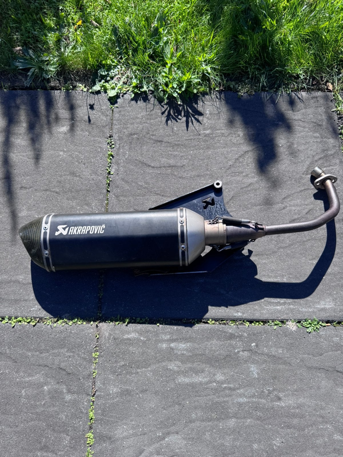 Acrapovic uitlaat vespa, Fietsen en Brommers, Ophalen, Gebruikt, Uitlaat, Vespa