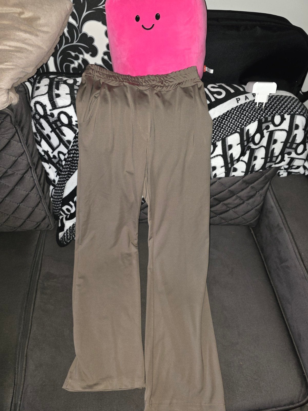 Bruine broek met wijde pijpen maat m, Maat 38/40 (M), Bruin, Ophalen of Verzenden, Lang