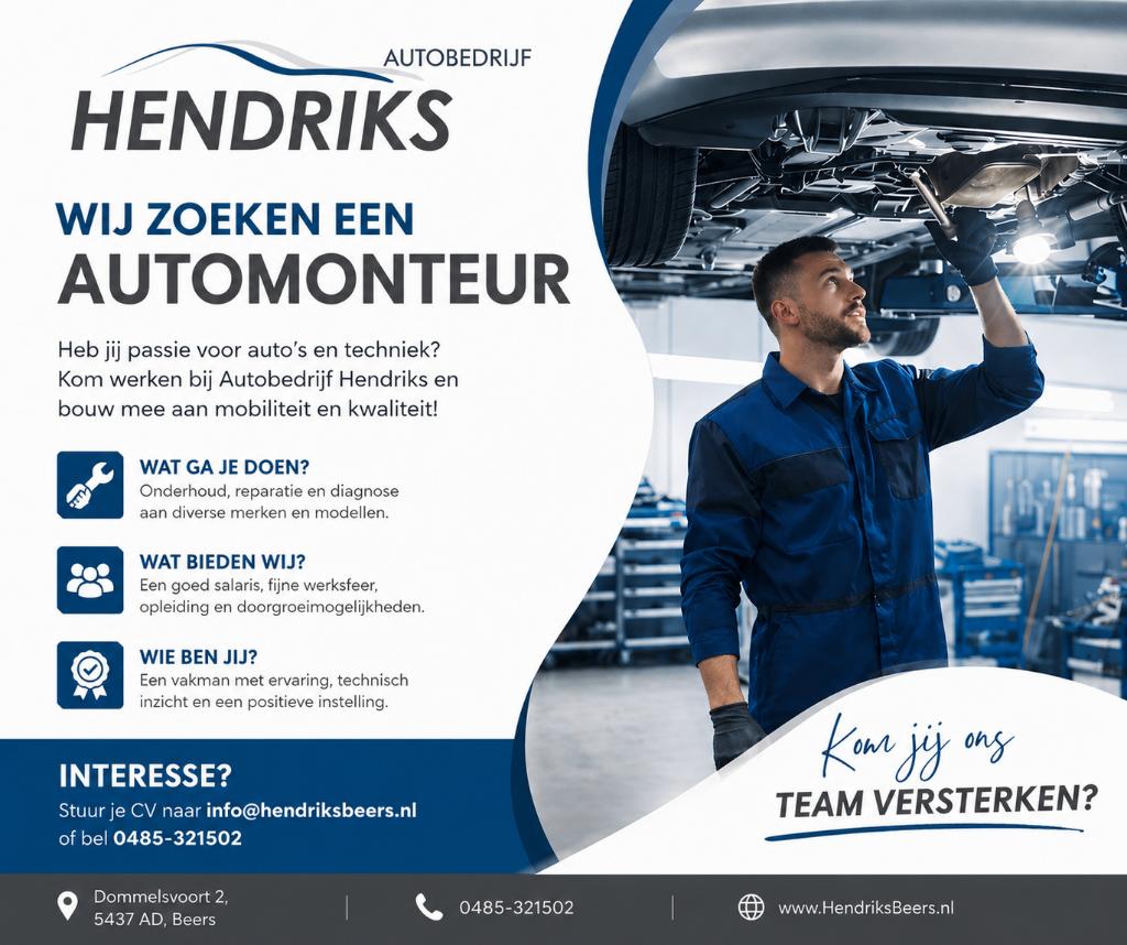 Vacature automonteur parttime - Boven marktconform salaris, Vacatures, Vacatures | Automotive, LBO / VMBO, Vanaf 1 jaar, Vast contract