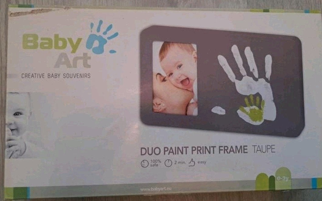 nieuw in verpakking - fotolijst met ruimte voor handafdruk, Ophalen of Verzenden, Nieuw, Kraamcadeau