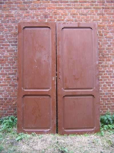 220x75,5 Oude paneeldeur, kastdeur links op foto