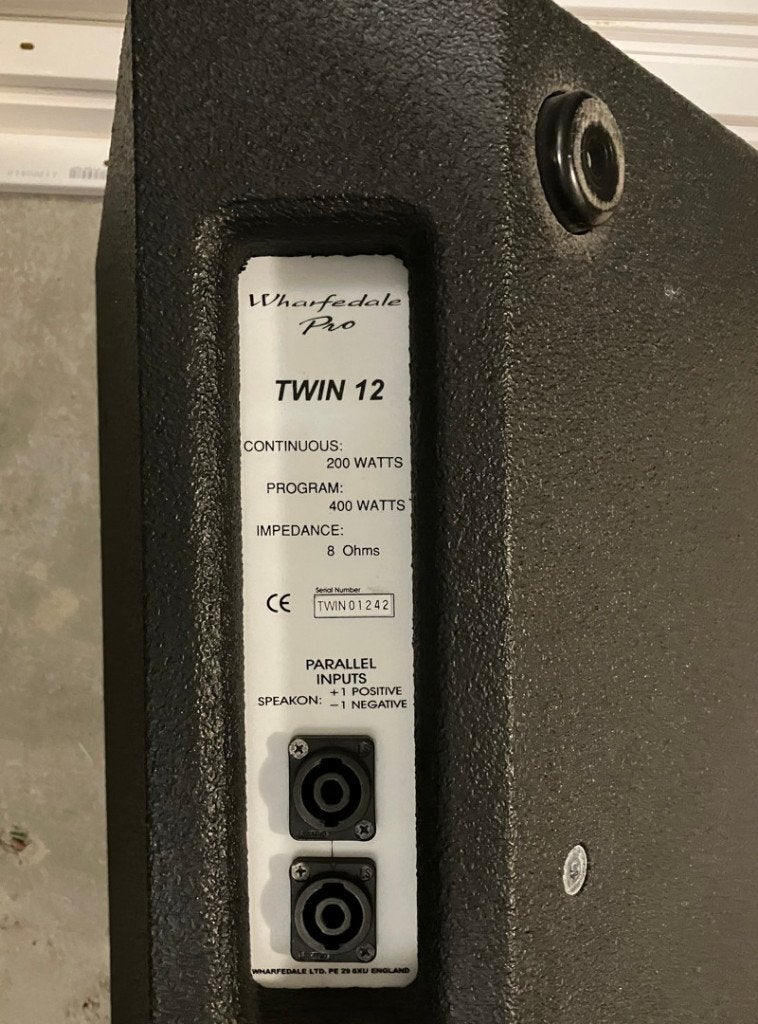 Wharfedale Pro twin 12 luidsprekers, Ophalen, Gebruikt, Audio