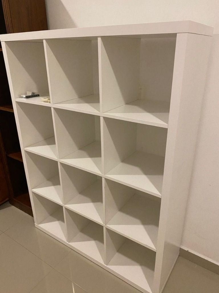 2x 12 vaks Kallax open kast vakkenkast 4x3 Zwart & Wit Ikea, Ophalen, 100 tot 150 cm, 5 laden of meer, 100 tot 150 cm