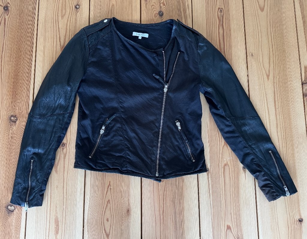 Second Female leren jas - Bonne Jacket Leer - Medium 38, Kleding | Dames, Jasjes, Kostuums en Pakken, Zo goed als nieuw, Jasje