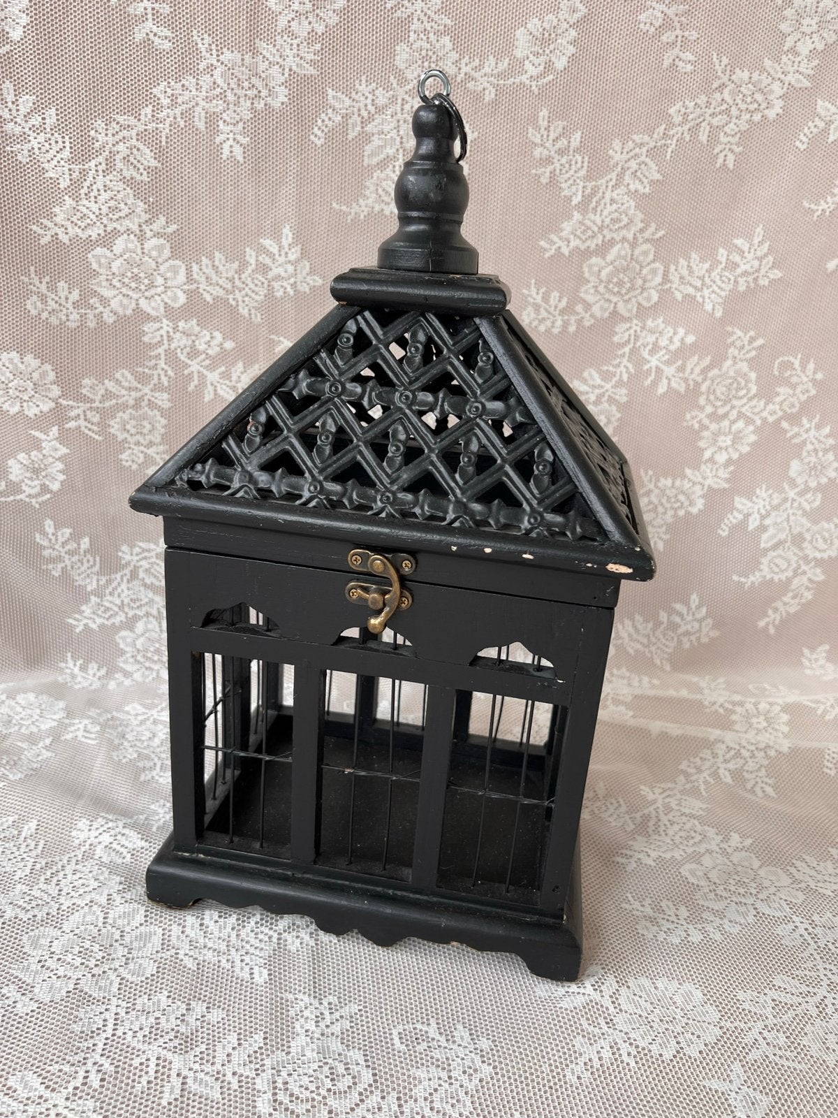 Vogelhuis zwart, Ophalen of Verzenden, Gebruikt