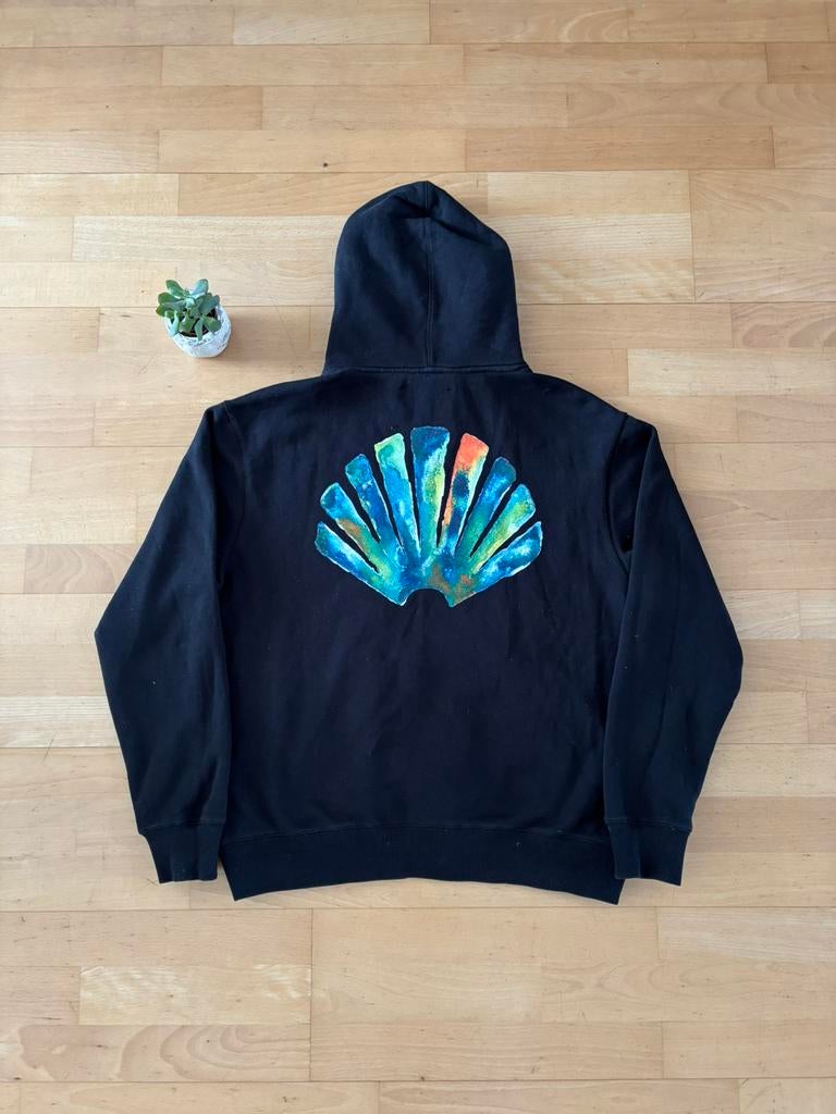 New Amsterdam Surf Association Hoodie Backprint Zwart L, Ophalen of Verzenden, Zo goed als nieuw, Zwart