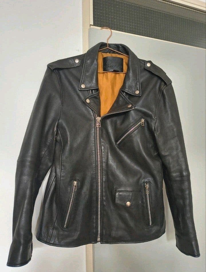 Goosecraft leren jas maat L, zwart., Goosecraft, Zwart, Maat 42/44 (L), Ophalen of Verzenden