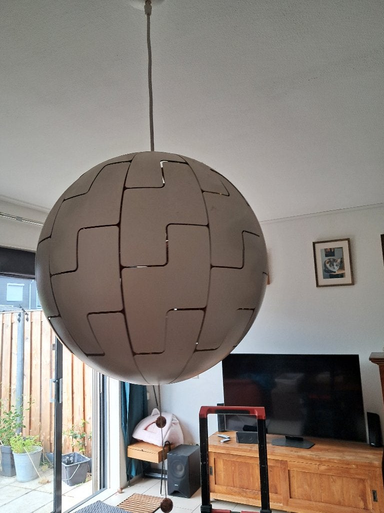 Lamp Ikea PS 2014 Wit/koper, 52 cm, Ophalen, Gebruikt, Kunststof, 50 tot 75 cm