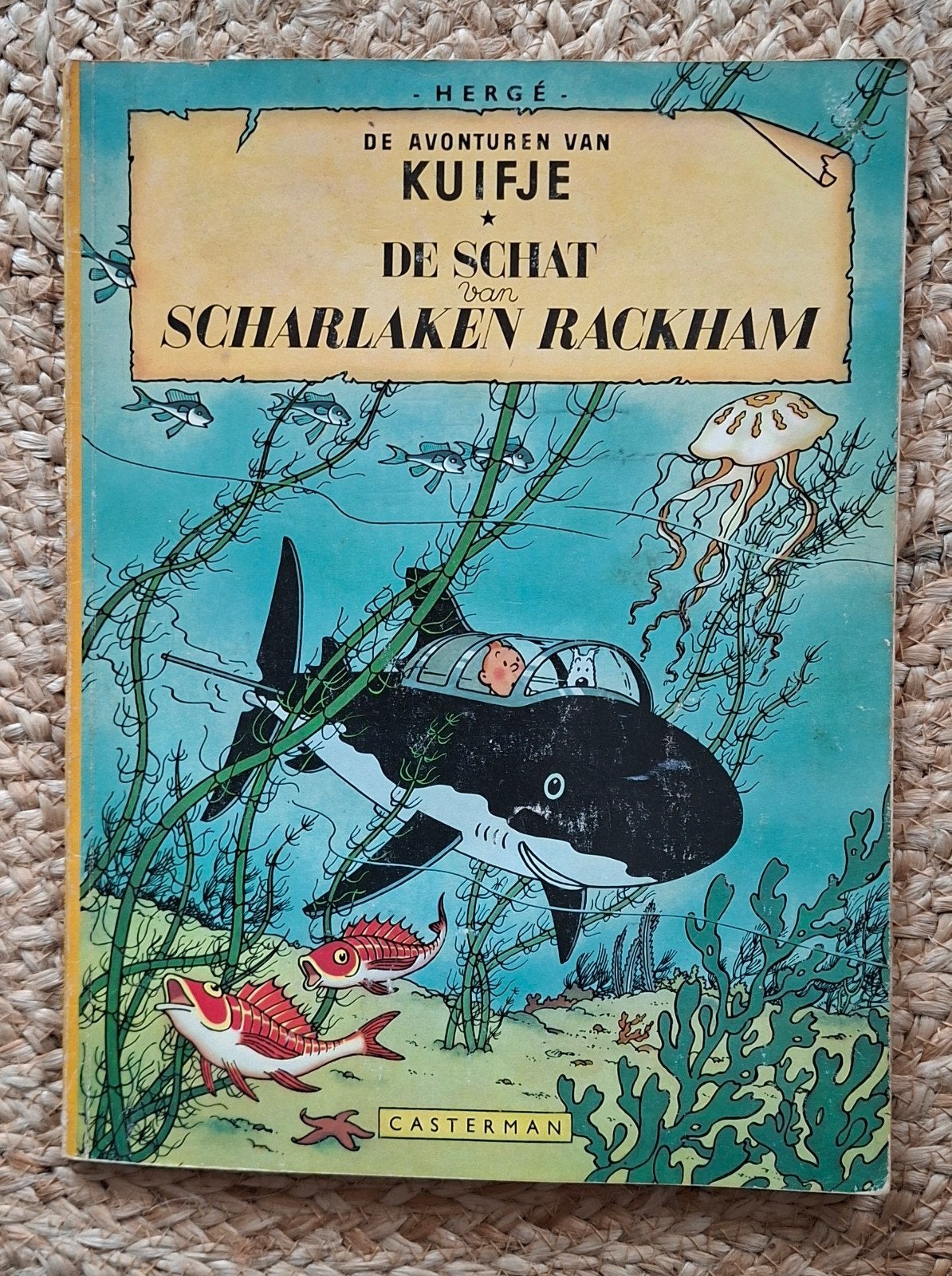 Kuifje - De Schat van Scharlaken Rackham (1966), Europa, Ophalen of Verzenden, Hergé, Gelezen