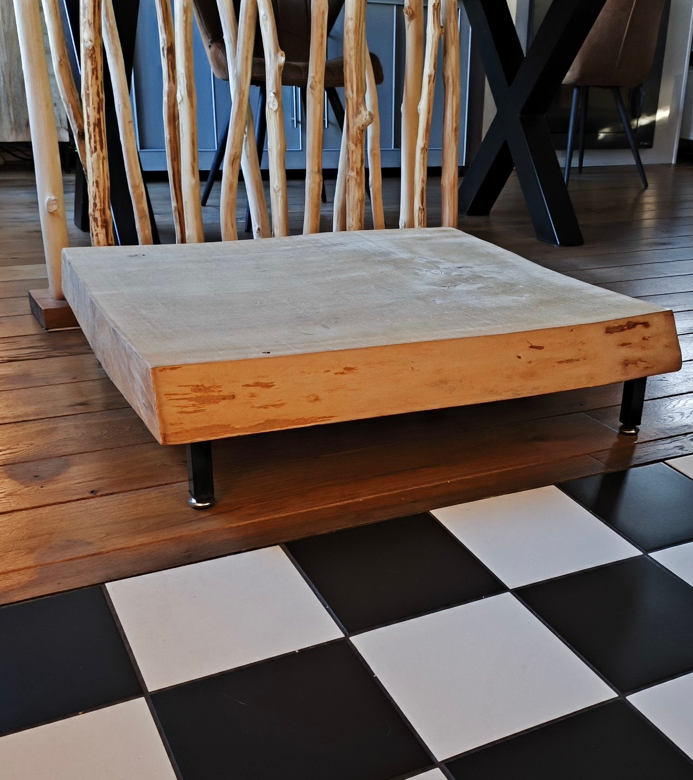 boomstam salontafel, Ophalen, Gebruikt, 50 tot 100 cm, 50 tot 100 cm
