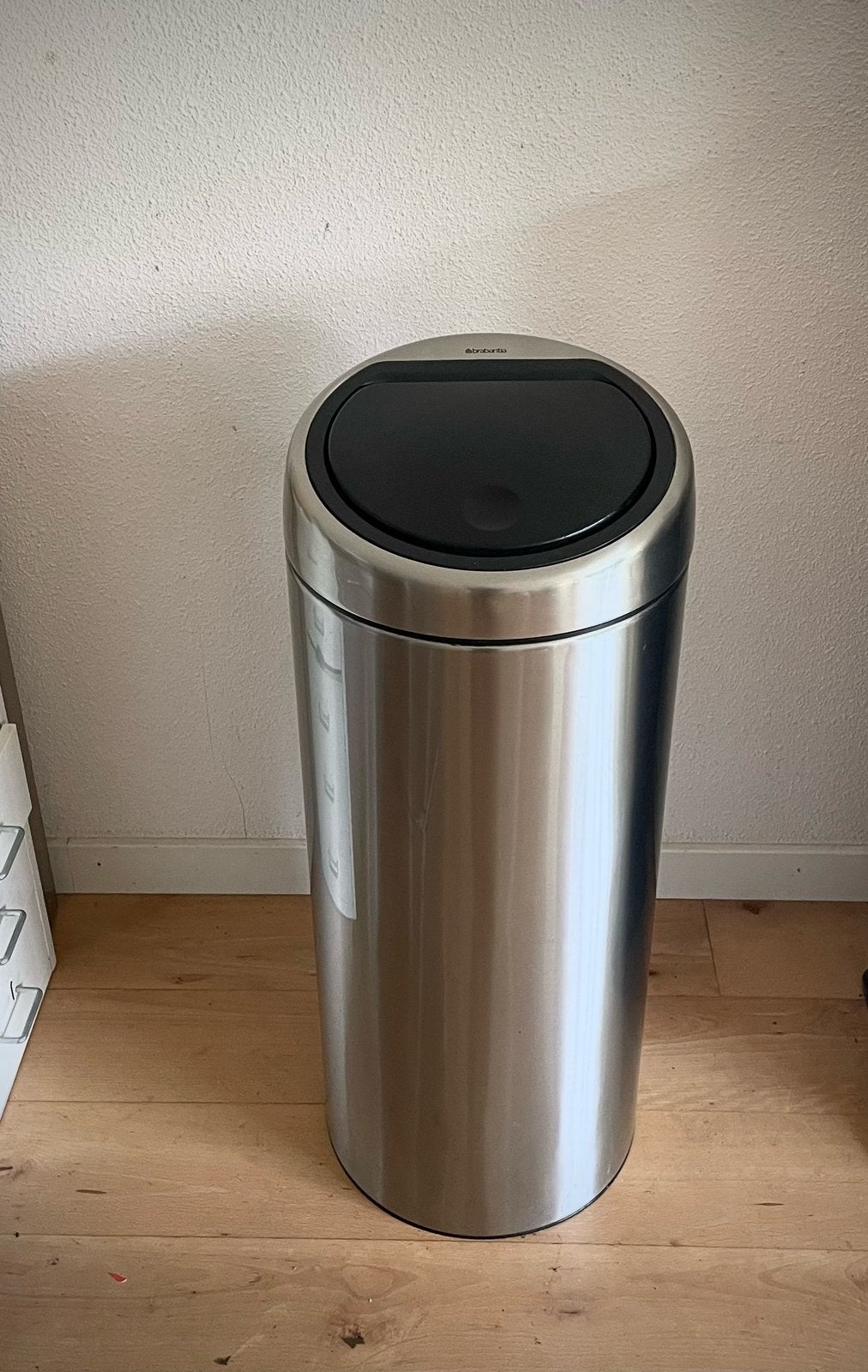 Brabantia touch bin 30 liter roest vrij staal, 50 – 75, Ophalen of Verzenden, Rvs, 20 tot 30 liter