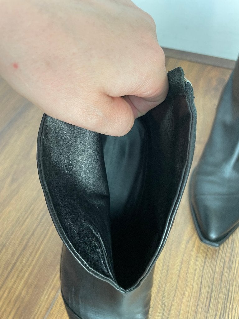Ernesto Dolani enkellaarsjes schoenen 38 leer zwart blokhak, Info@ernestodolani.it, Ernesto Dolani, Ernesto Dolani S.r.l., Zwart