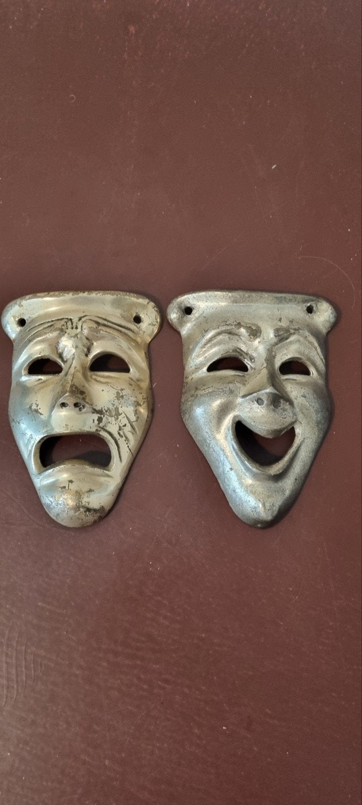 2 vintage theater maskers, Ophalen of Verzenden