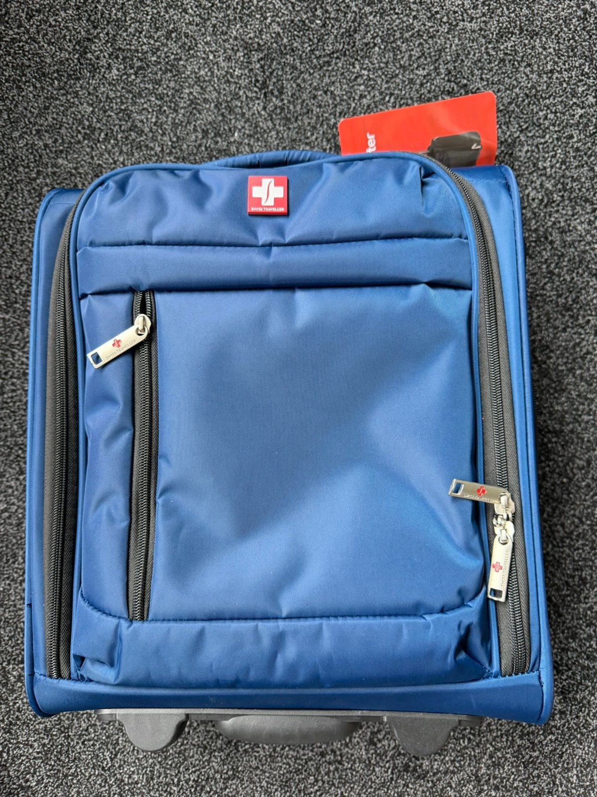 Swiss Traveller Trolly koffer kleur navy blauw nieuw, Ophalen of Verzenden, Nieuw, Hard kunststof