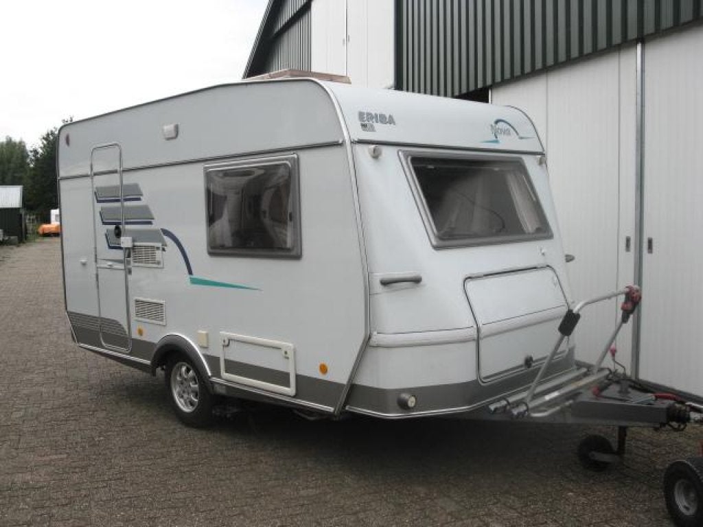 Eriba Nova 390 bj 2003 mover/luifel/fietsdrager, Caravans en Kamperen, Standaardzit, Tot en met 2, Bedrijf, 750 - 1000 kg