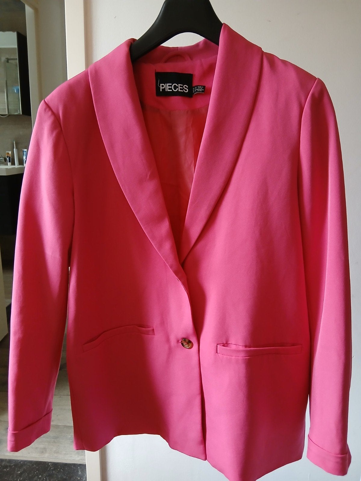 3 gevoerde colberts: beige, blauw en roze, Ophalen of Verzenden