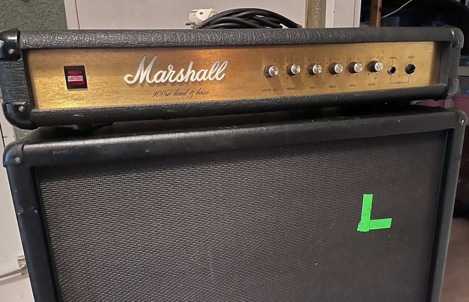 Marshall JMP Lead and Bass 70s Solid State Top 100 Watt, Muziek en Instrumenten, Ophalen of Verzenden, Gebruikt, 100 watt of meer