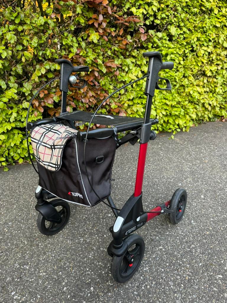 Rollator Topro Troja 2G S burberry tasje, Diversen, Ophalen, Opvouwbaar, Gebruikt