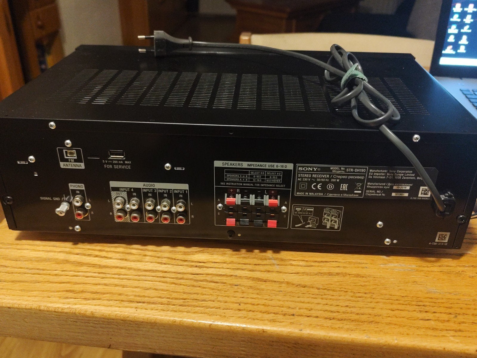 Sony STR DH 190, Ophalen of Verzenden, Zo goed als nieuw, Audio