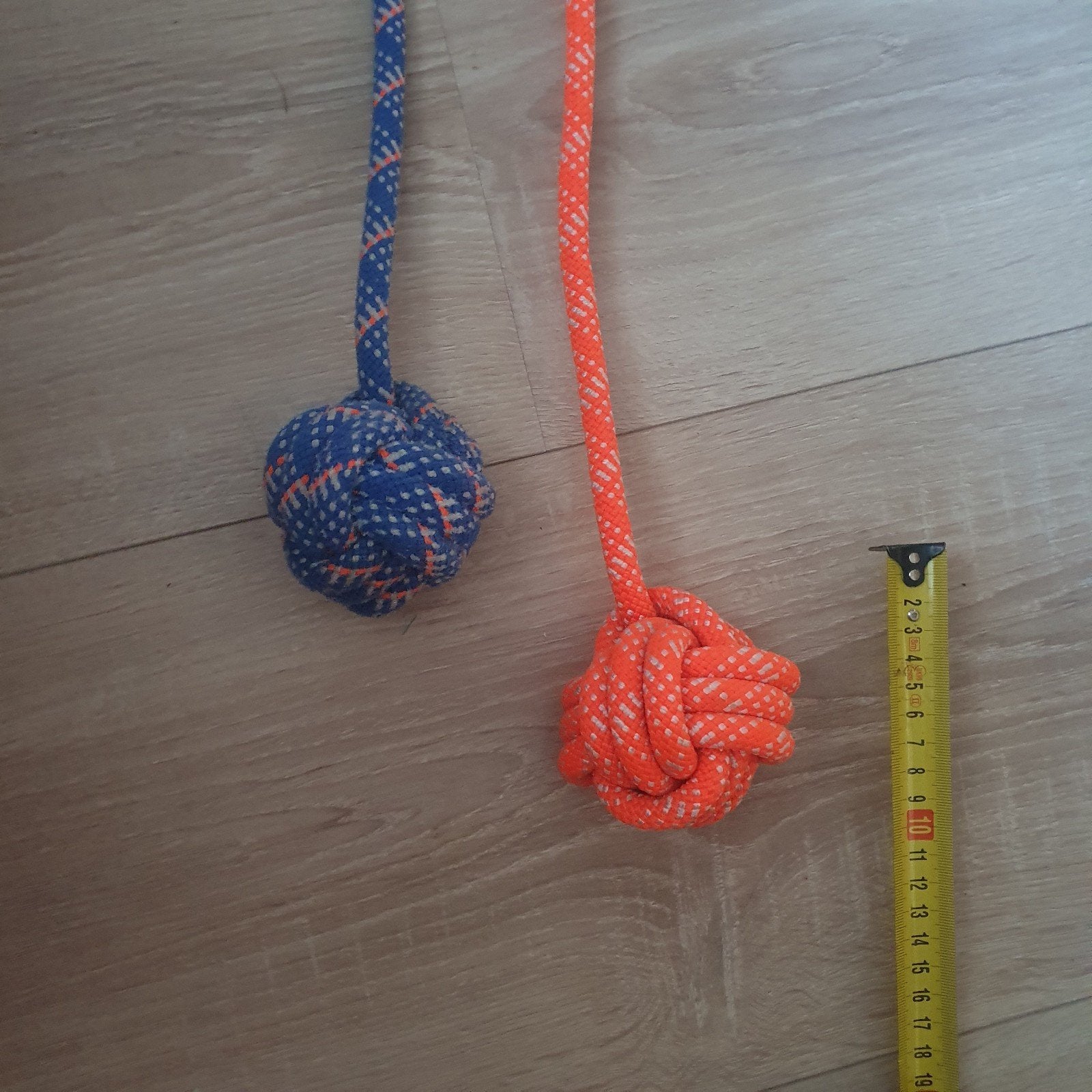 Honden speeltje, Tugtouw, klimtouw, monkey fist, oranje,, Ophalen, Nieuw, Apporteerspeelgoed