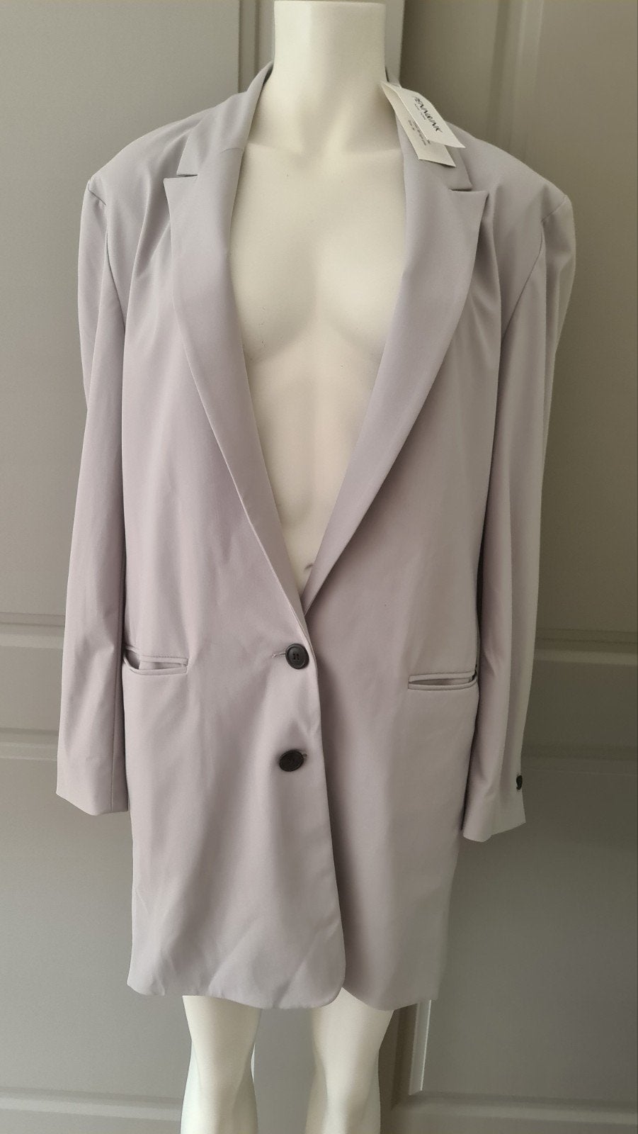 nieuwe lange blazer 36 S grijs grijze Penn&Ink N.Y., Kleding | Dames, Penn & Ink, Nieuw, Ophalen of Verzenden, Jasje