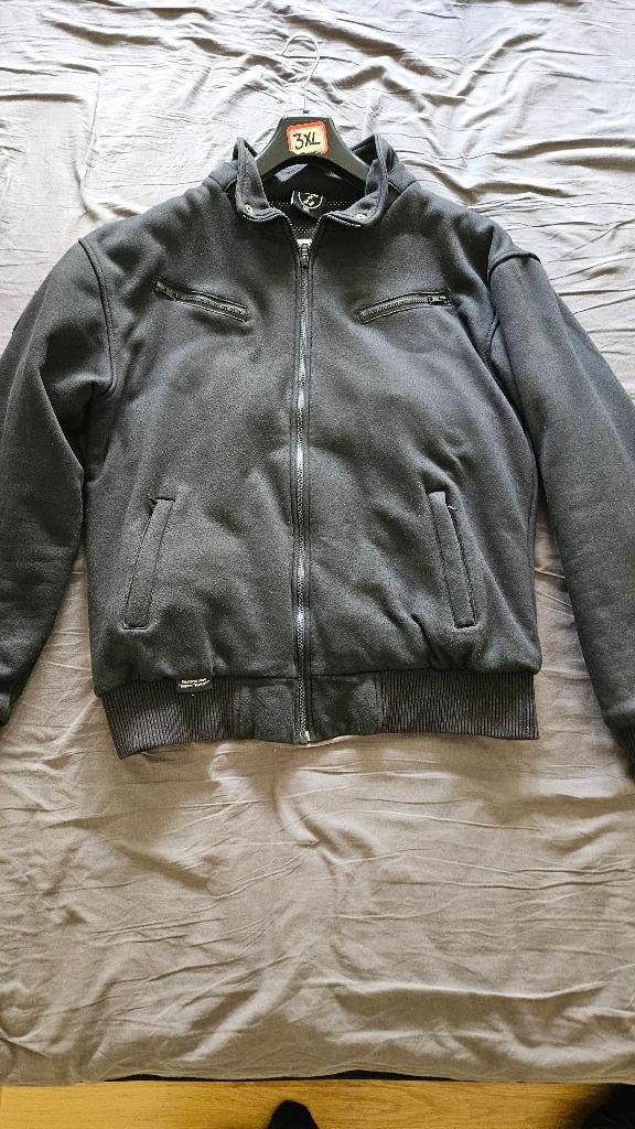Kevlar motorjas zwart XXL, Motoren, Kleding | Motorkleding, Ophalen of Verzenden, Tweedehands, Jas | textiel
